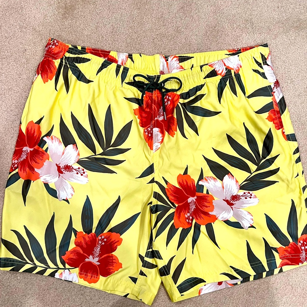 Mens Lands End Swim trunks size XXL